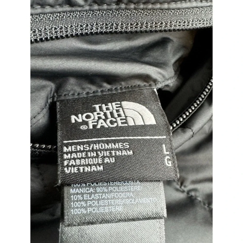 The North Face Black Quilted Puffer Jacket Full Zip Mock Neck L Gorpcore 63-11‎